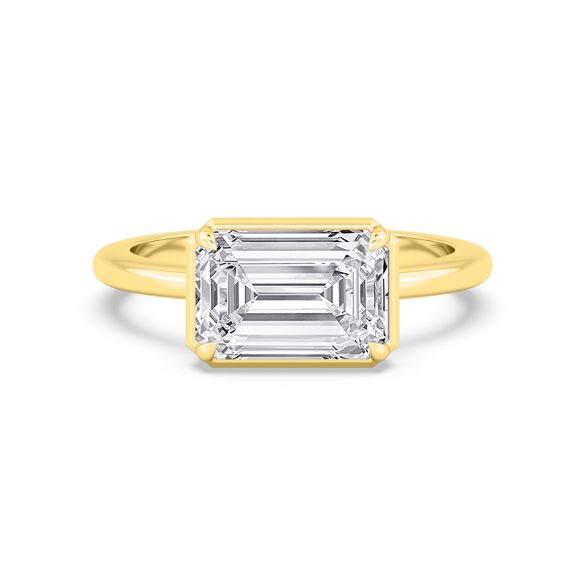Palais Emerald Ring - 14k yellow gold view 1