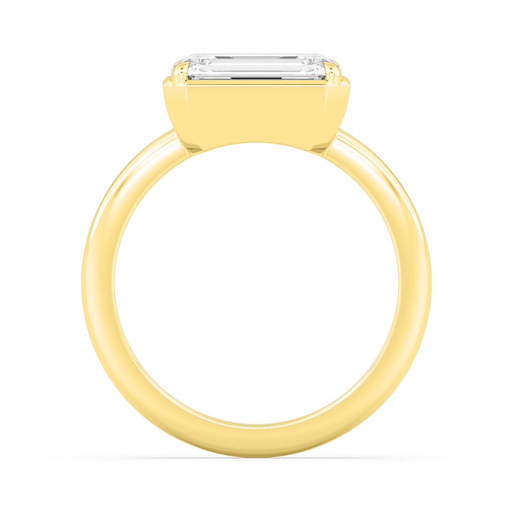 Palais Emerald Ring - 14k yellow gold view 2