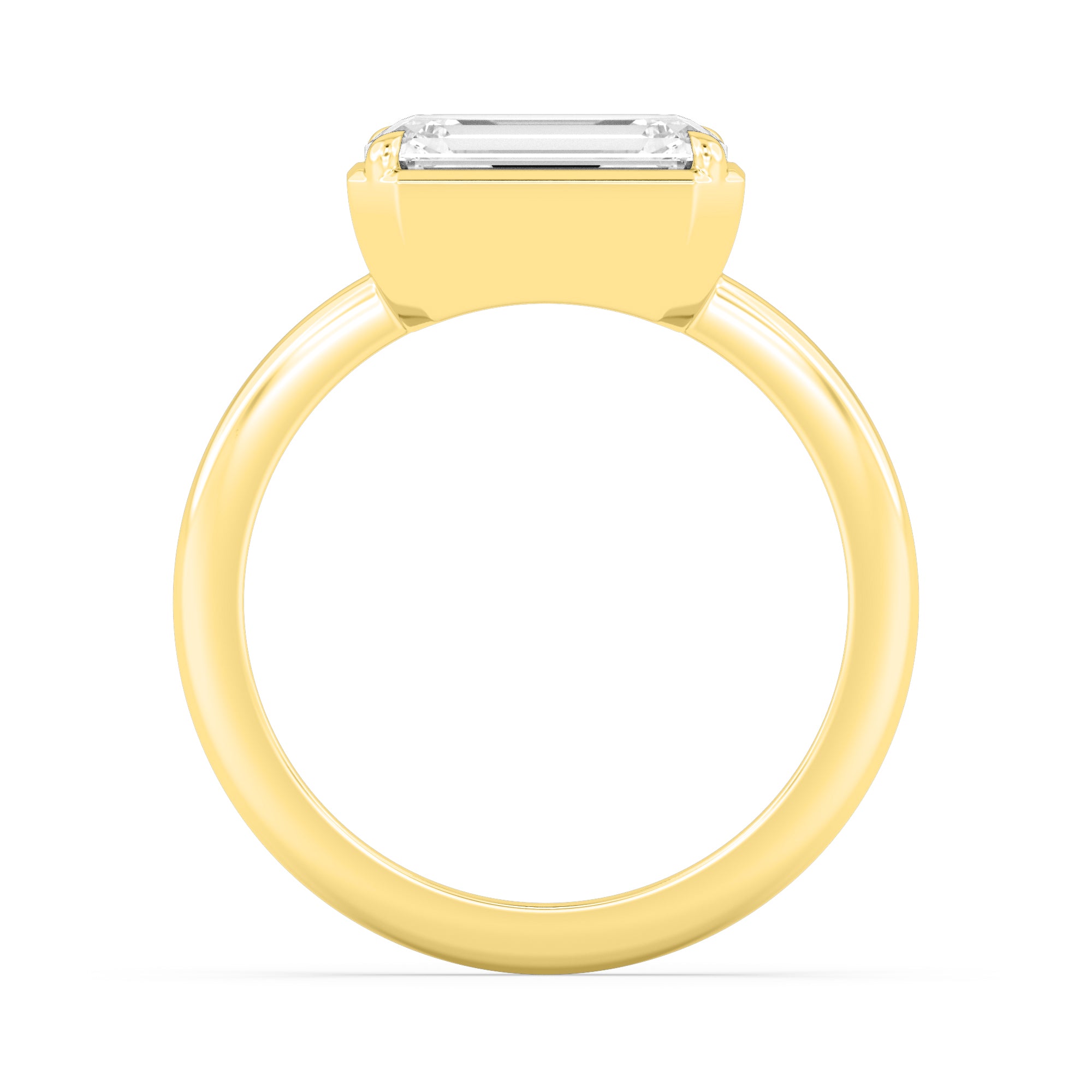 Palais Emerald Ring - 14k yellow gold view 2