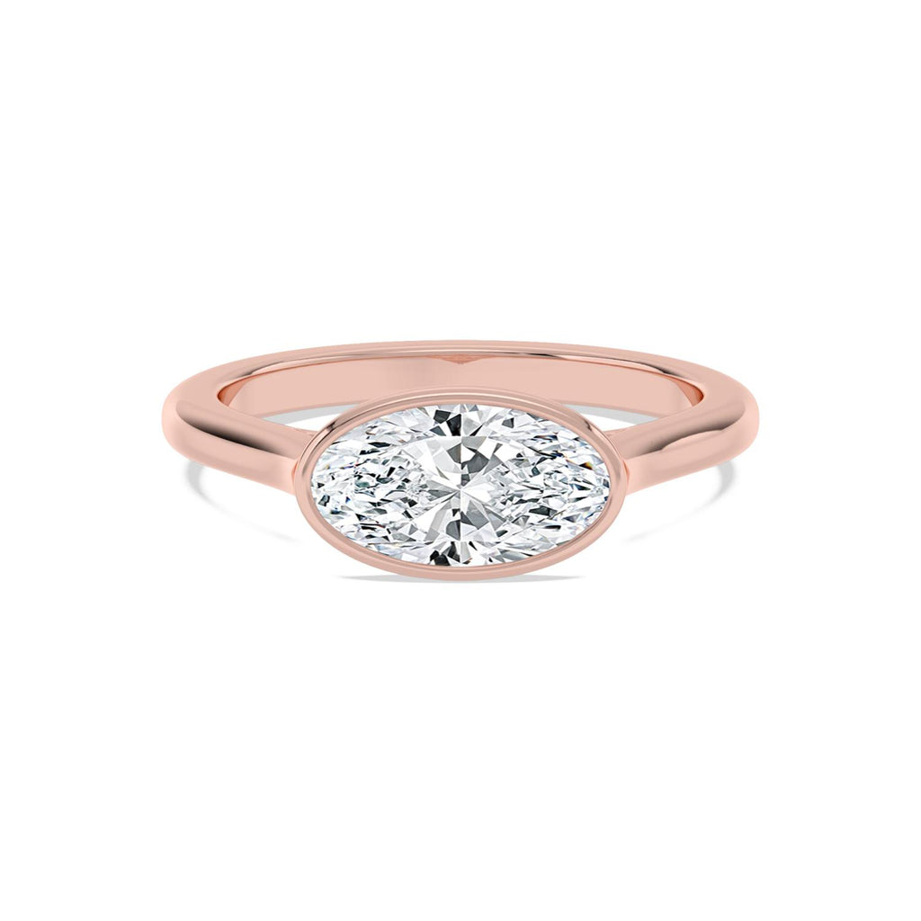 1.50ct Marquise Lab Diamond Engagement Ring in 10ct Gold - rose gold product image 1