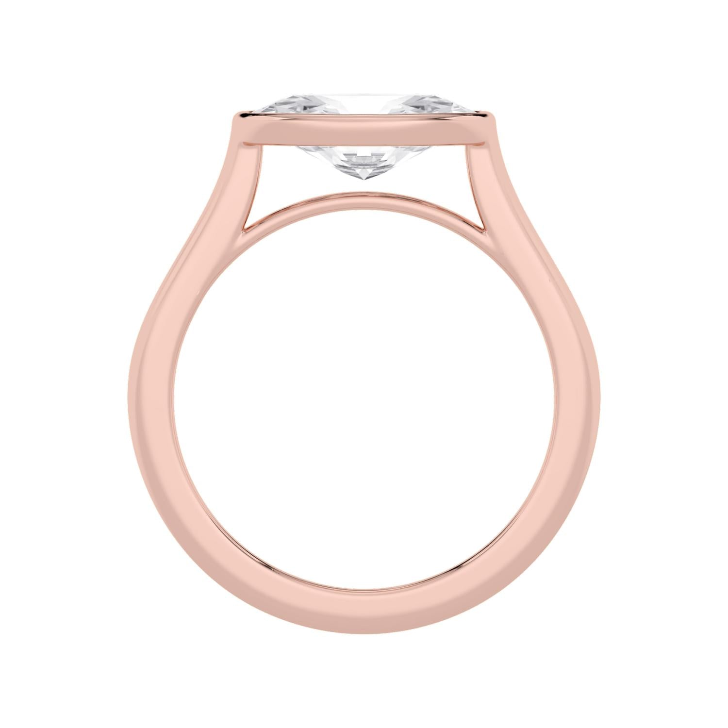 1.50ct Marquise Lab Diamond Engagement Ring in 10ct Gold - rose gold product image 4