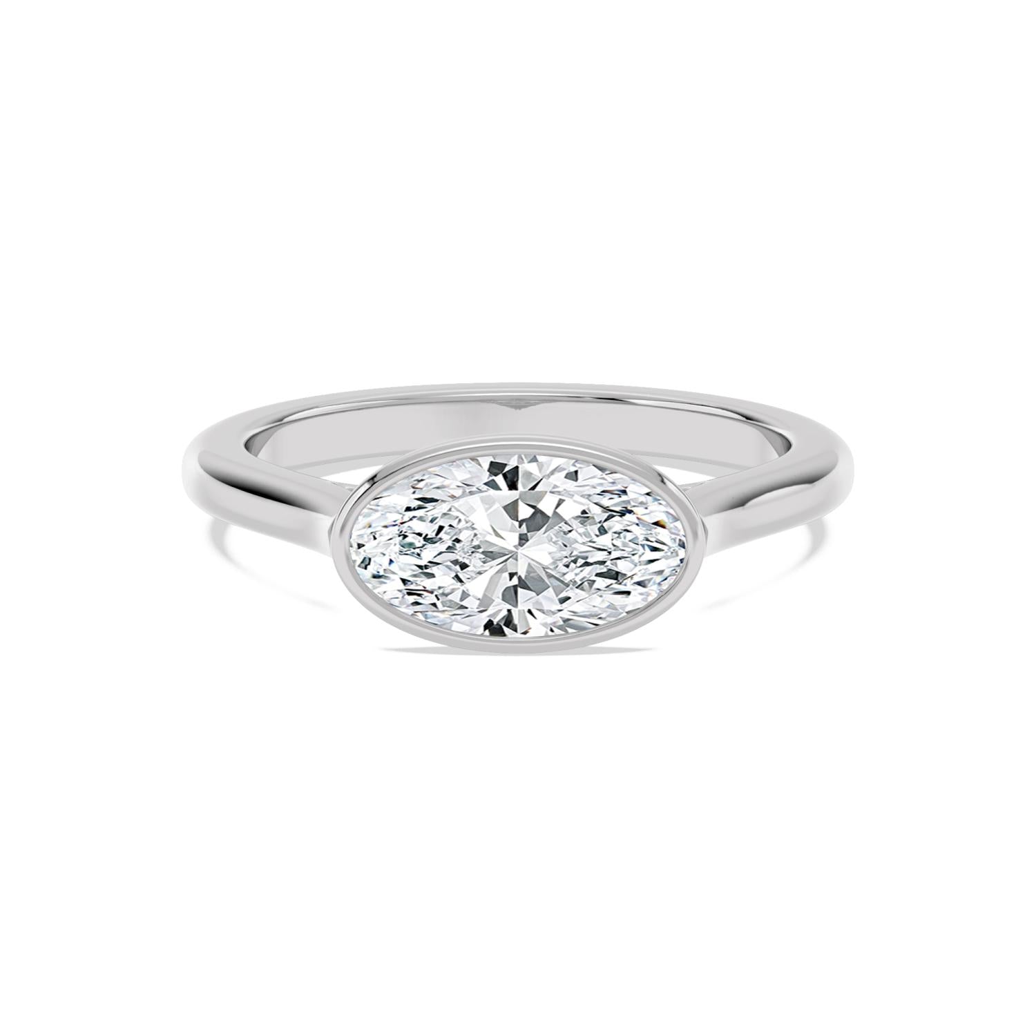 1.50ct Marquise Lab Diamond Engagement Ring in 10ct Gold - white gold product image 1