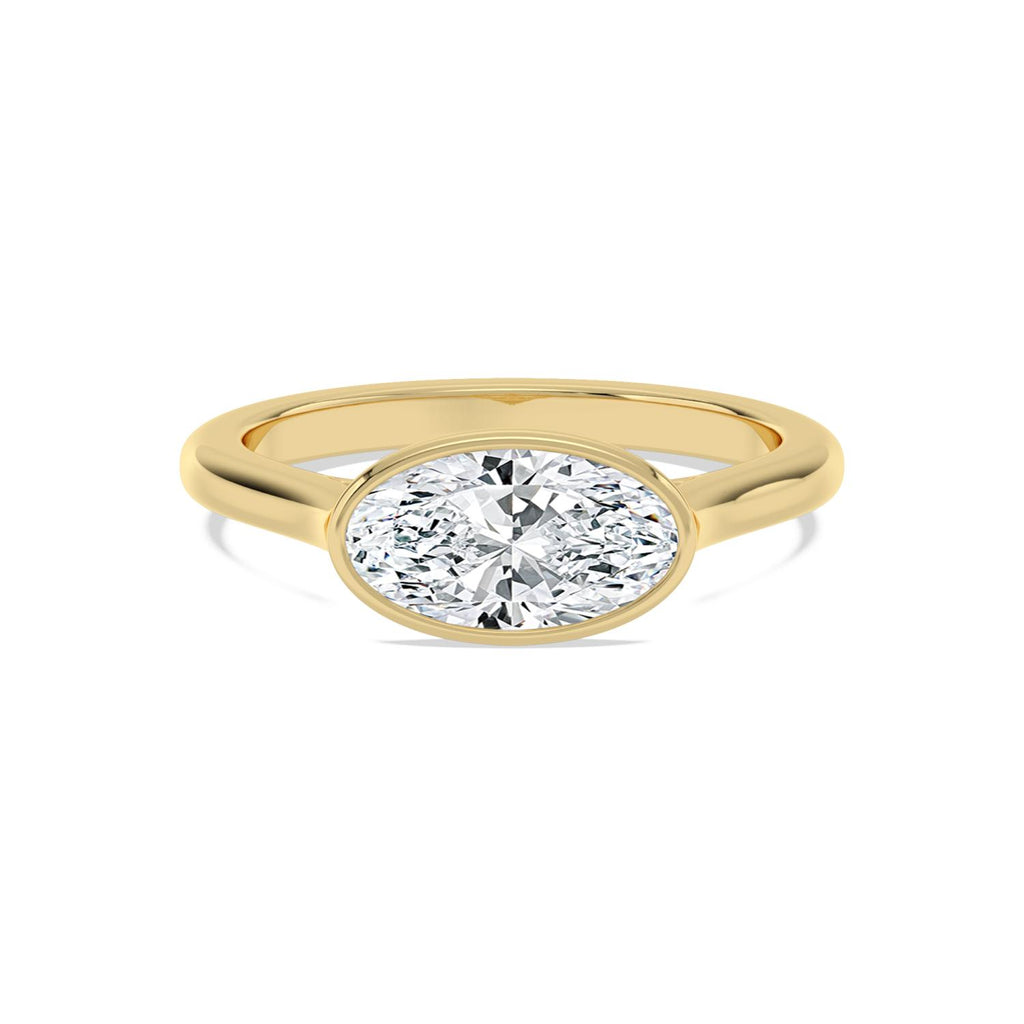 1.50ct Marquise Lab Diamond Engagement Ring in 10ct Yellow Gold - product image 1
