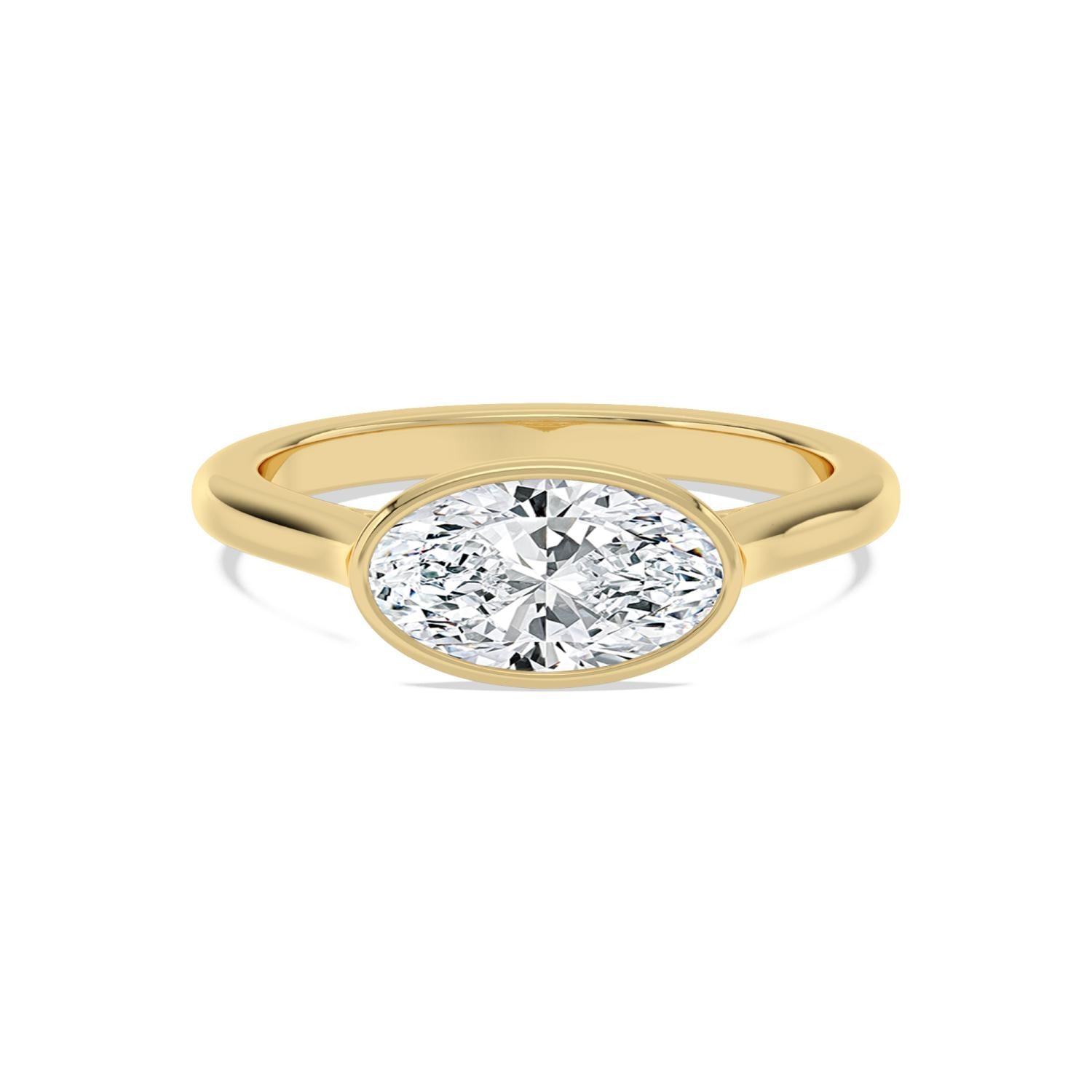 1.50ct Marquise Lab Diamond Engagement Ring in 10ct Yellow Gold - product image 1