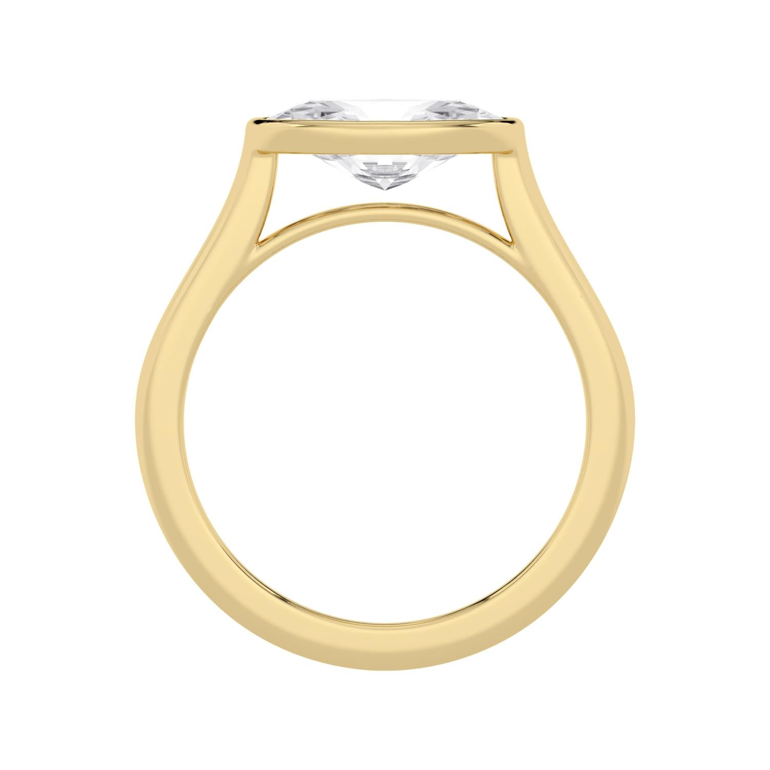 1.50ct Marquise Lab Diamond Engagement Ring in 10ct Gold - yellow gold product image 4