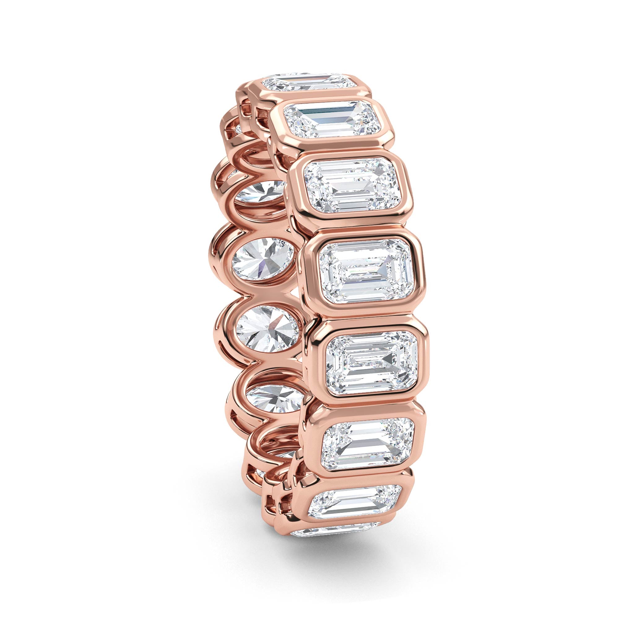 Rialto Band - rose gold - side/angle view