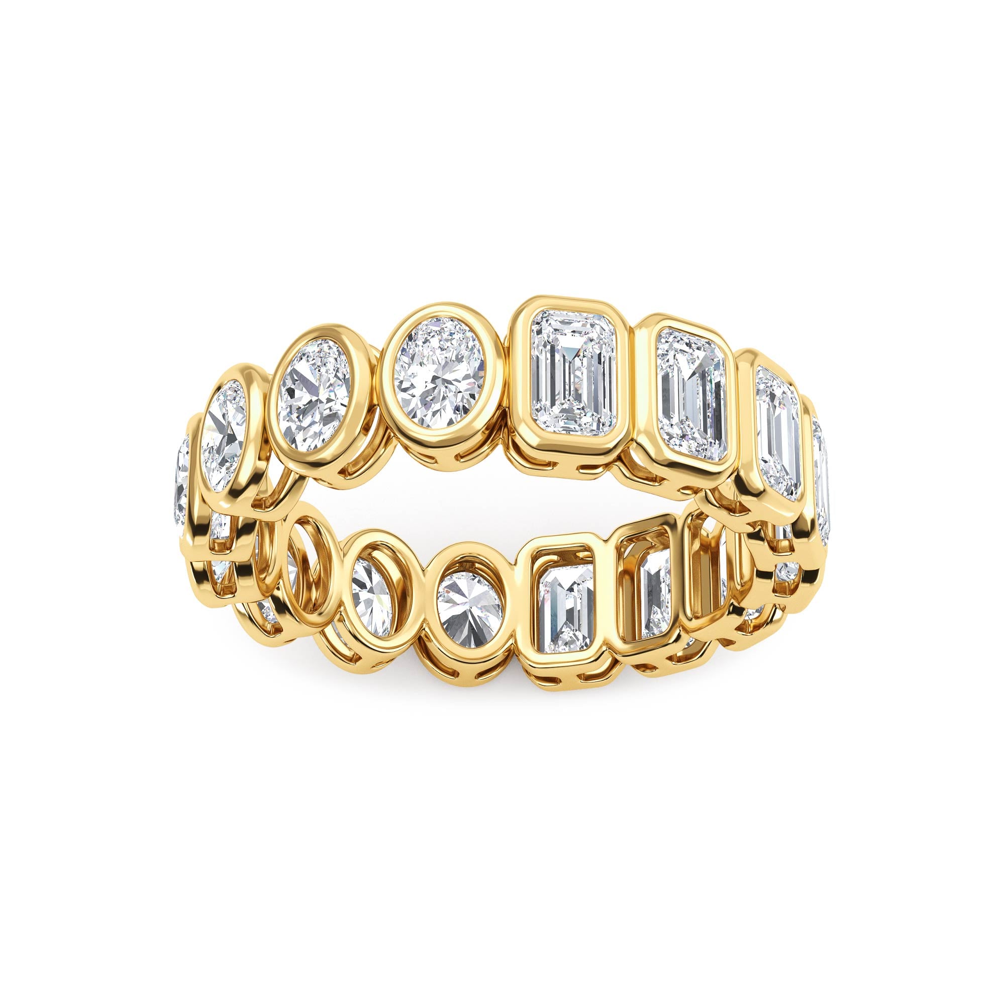 Rialto Band - yellow gold jewellery-only view 1