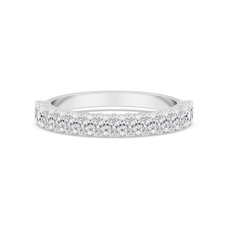0.76ct Oval Lab Diamond Band - W jewellery-only view 3