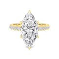 5.10ct Marquise Pave Solitaire