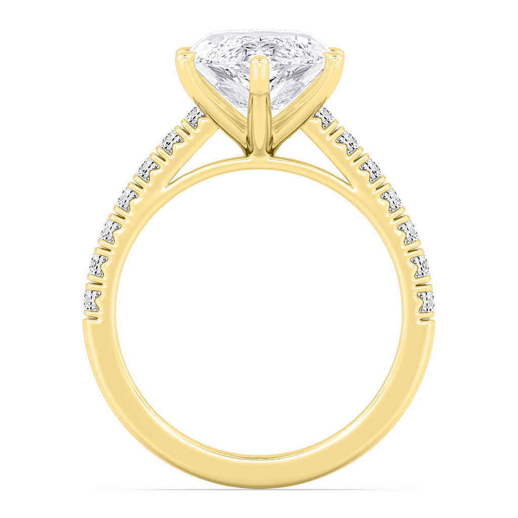 MARQUISE PAVÉ SOLITAIRE — 5.10CT