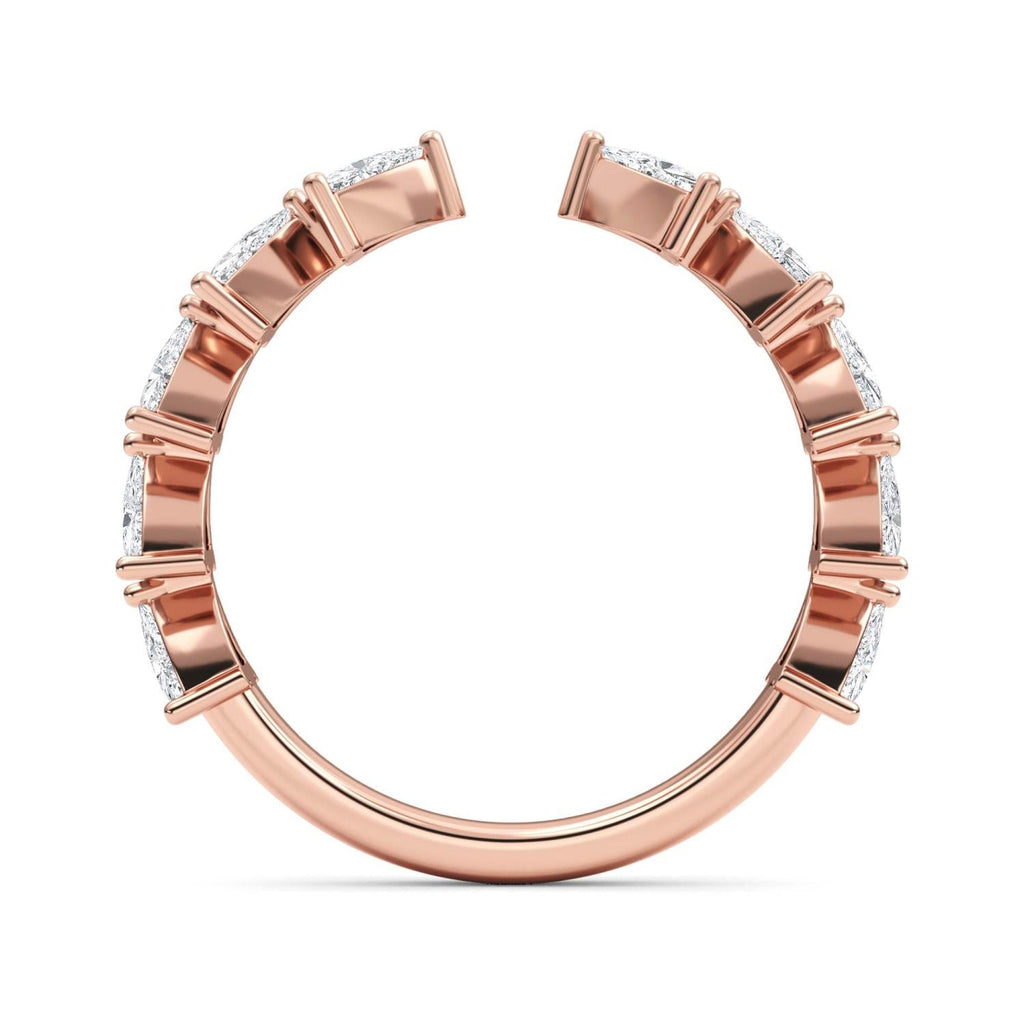 Bold Bezel 8ct Ring - rose gold product image 4