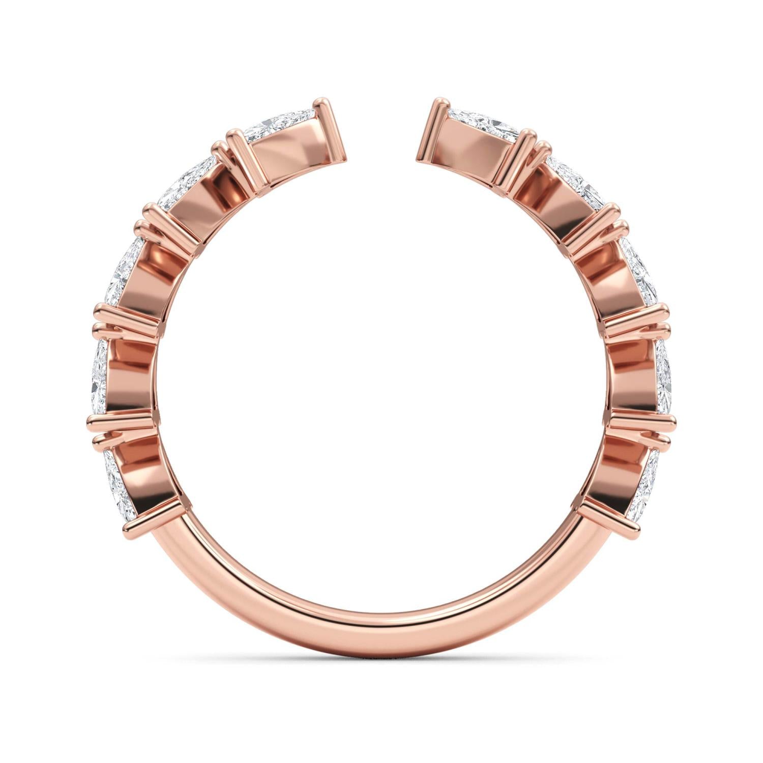Miu Pear Ring - rose gold product image 4