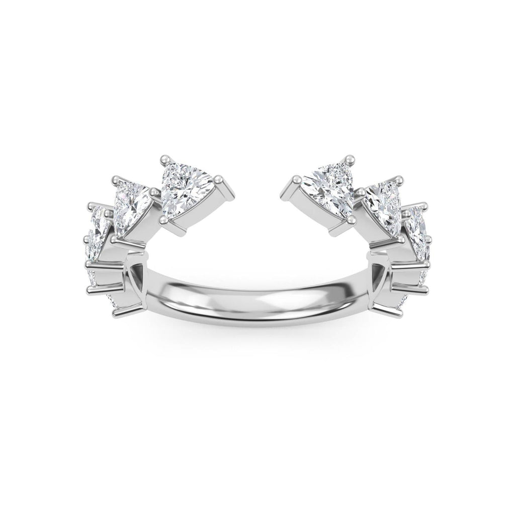 Bold Bezel 8ct Ring - white gold product image 1