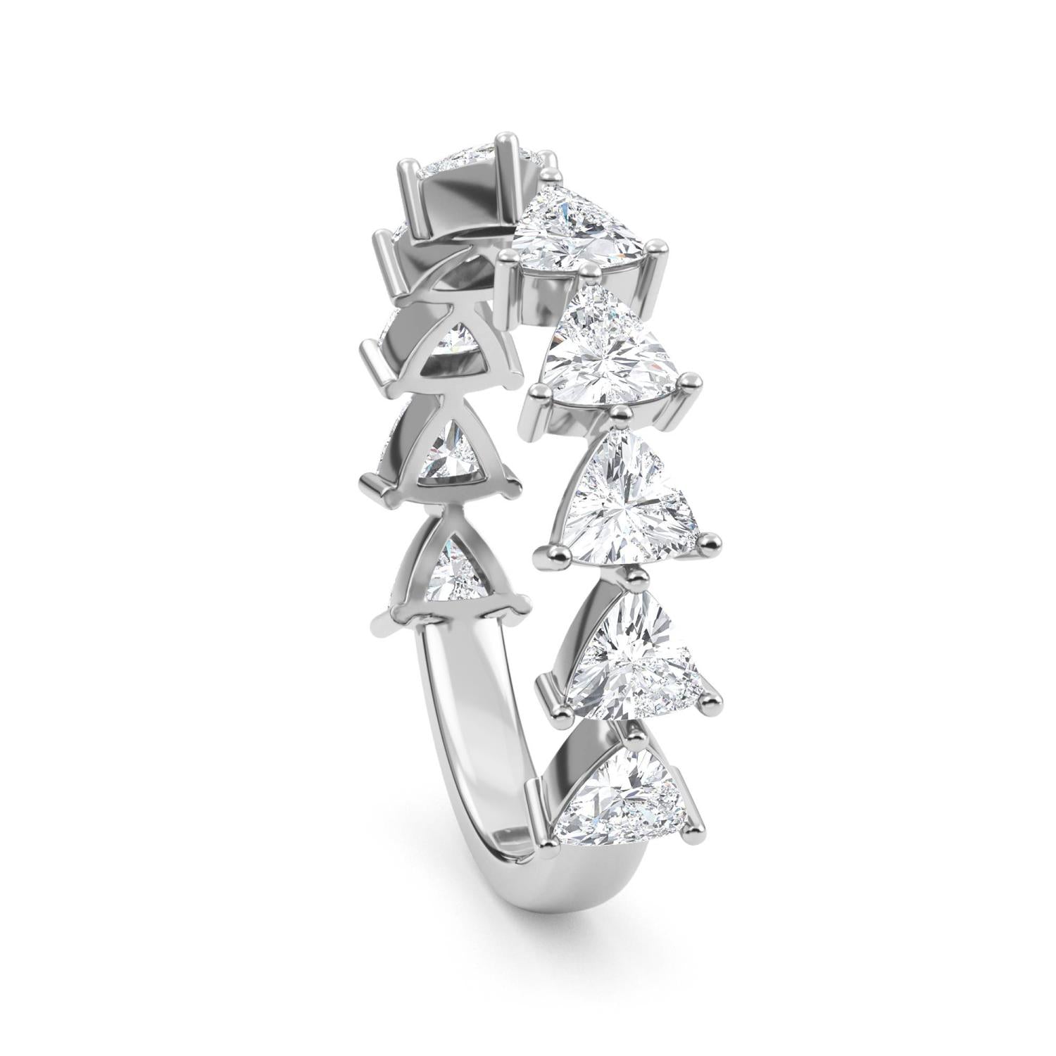 Madonna Band - white gold - side/angle view