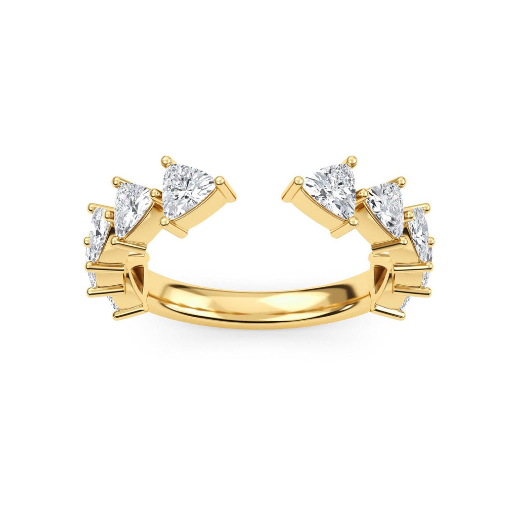 Miu Pear Ring - yellow gold product image 1