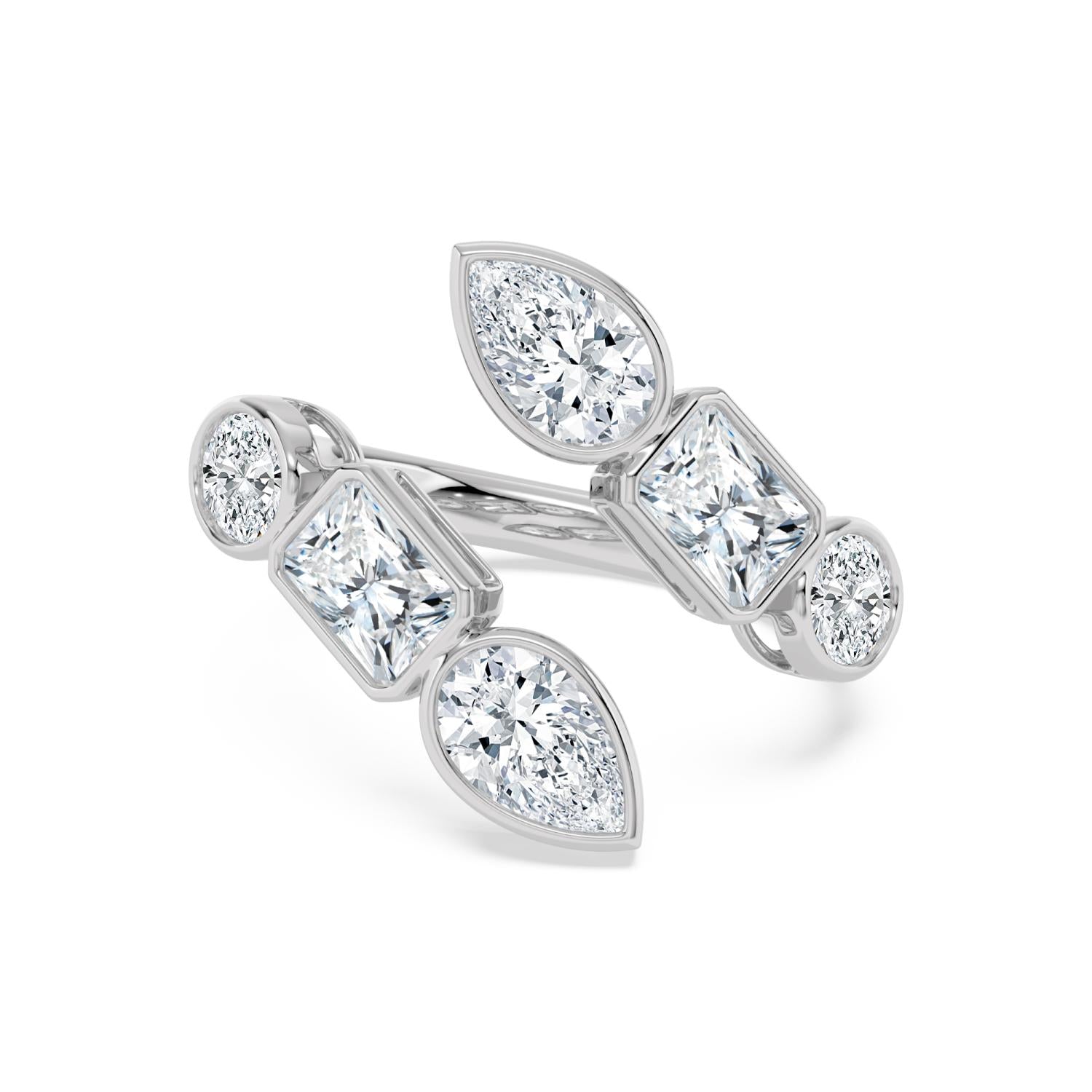4.12ct Lab Diamond Ring in 9ct Gold - white gold product image 1