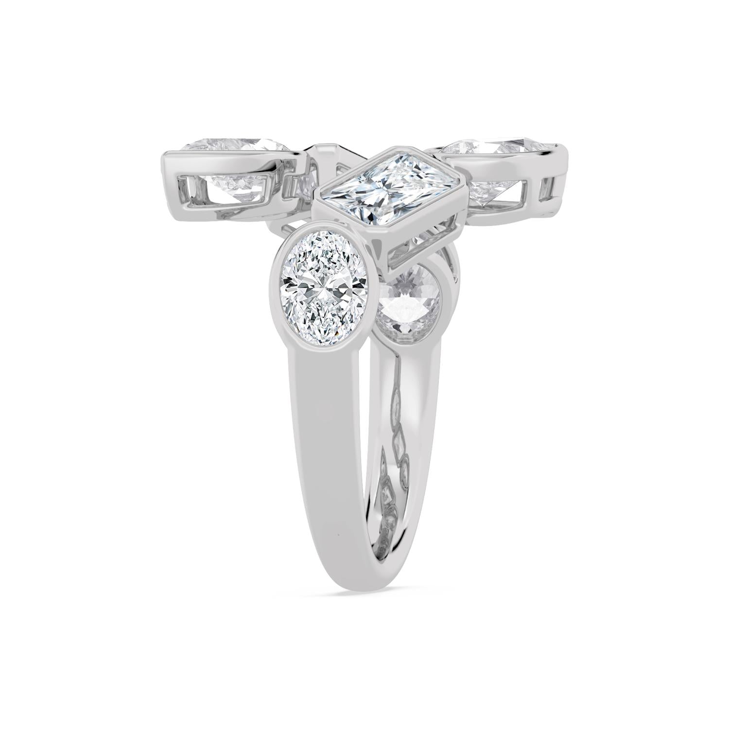 4.12ct Lab Diamond Ring in 9ct Gold - white gold product image 5