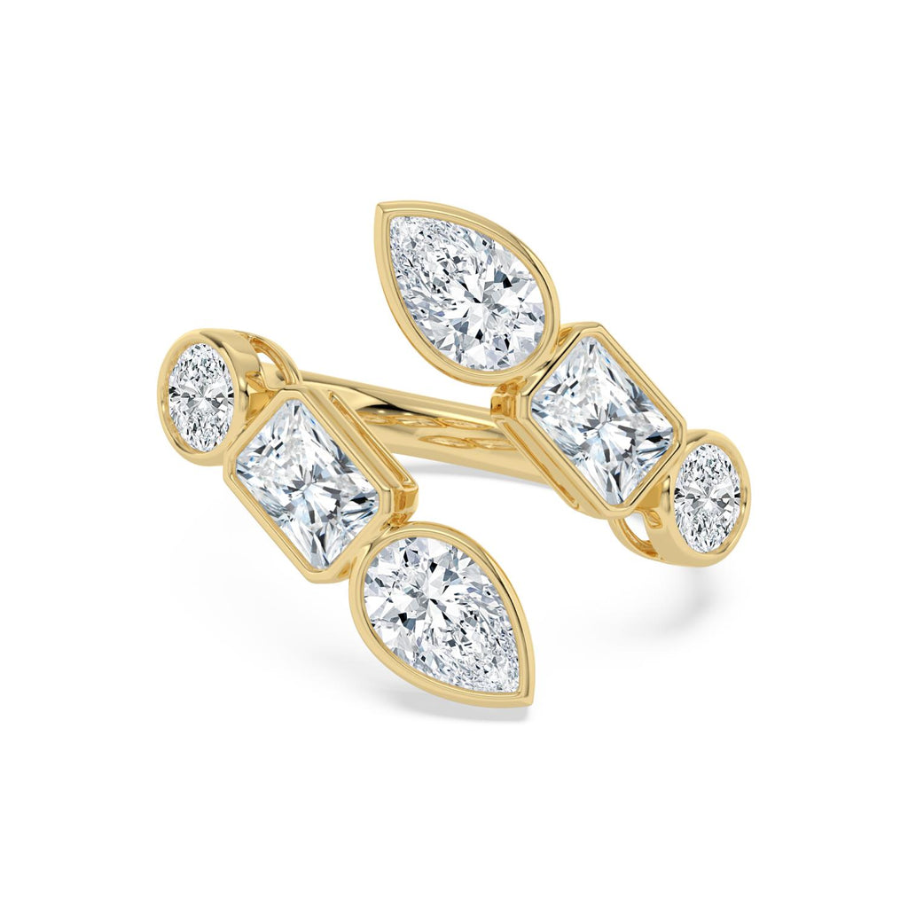 4.12ct Lab Diamond Ring in 9ct Yellow Gold - image 1