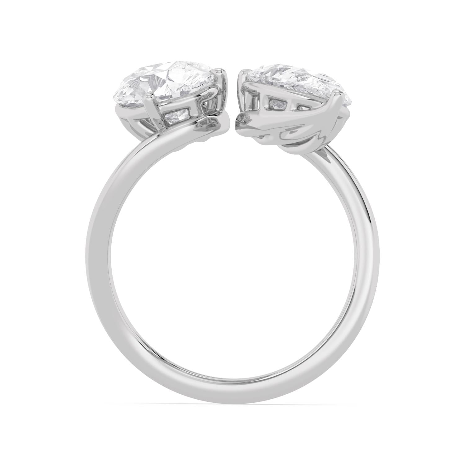 4.00ct Pear Lab Diamond Ring in 9ct Gold - white gold product image 4