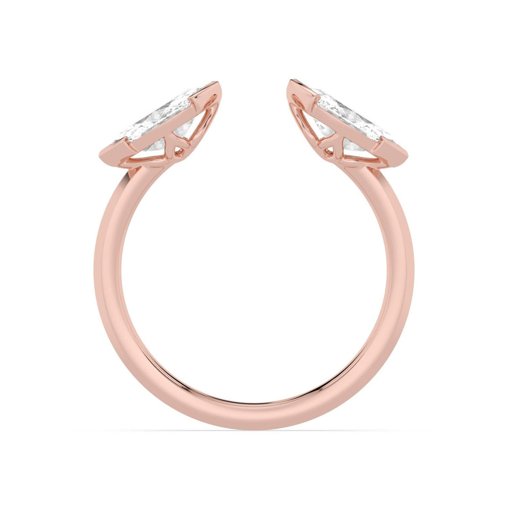 1.06ct Marquise Lab Diamond Ring in 9ct Gold - rose gold product image 4