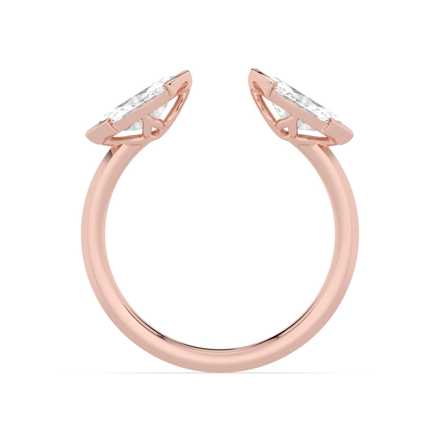 1.06ct Marquise Lab Diamond Ring in 9ct Gold - rose gold product image 4