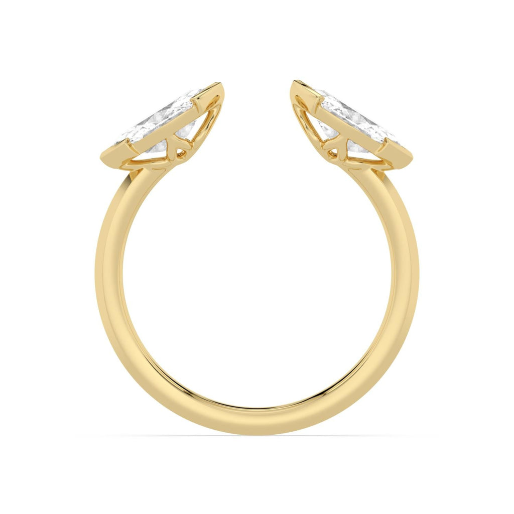 1.06ct Marquise Lab Diamond Ring in 9ct Gold - yellow gold product image 4