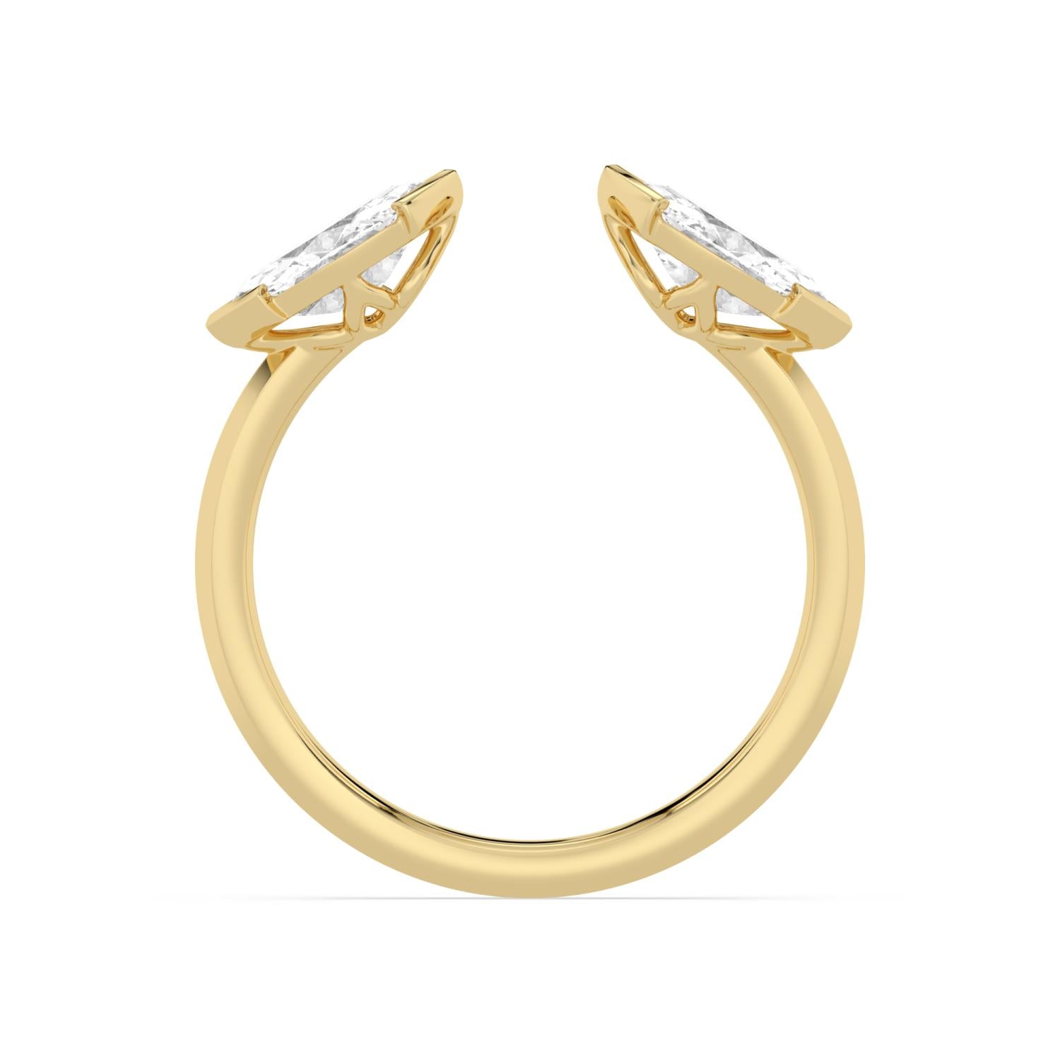 1.06ct Marquise Lab Diamond Ring in 9ct Gold - yellow gold product image 4