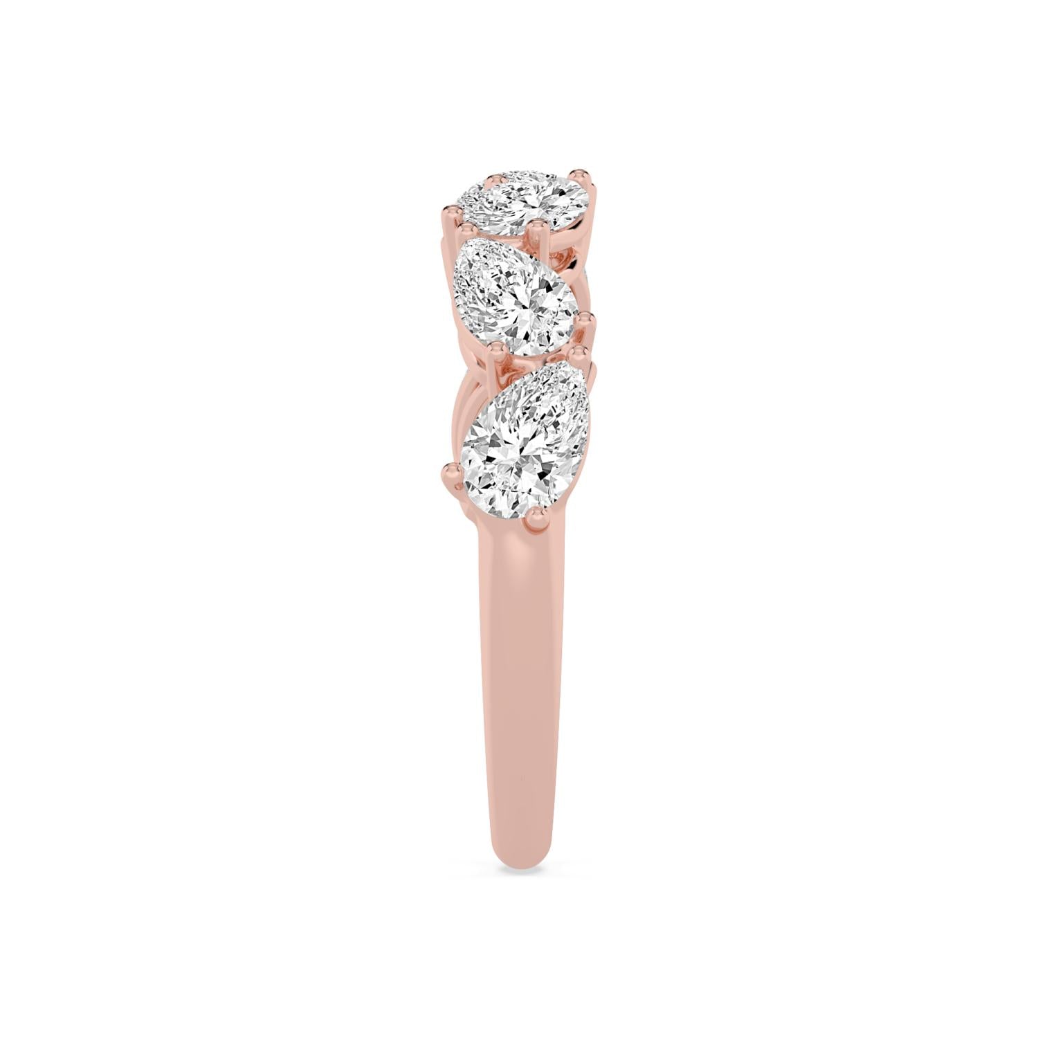 1.80ct Pear Lab Diamond Ring in 9ct Gold - rose gold product image 5