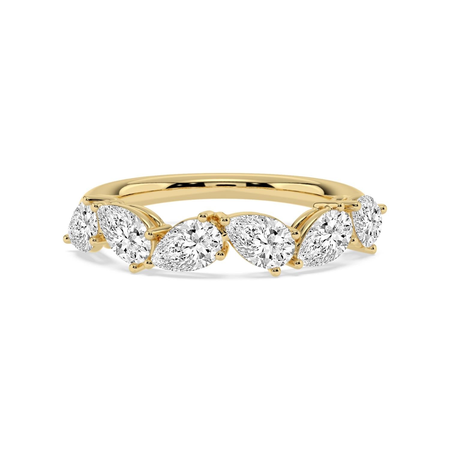 1.80ct Pear Lab Diamond Ring in 9ct Yellow Gold - image 1