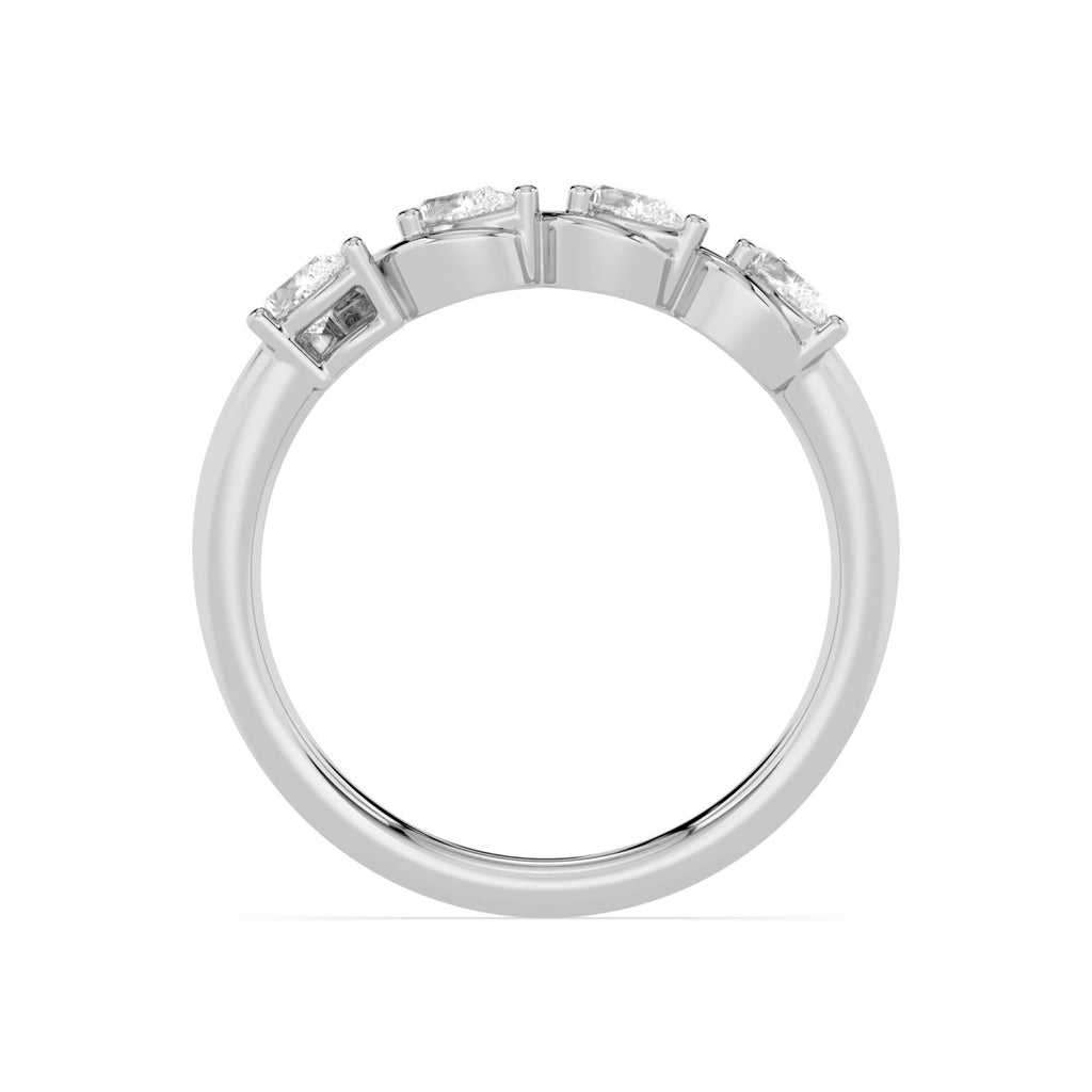 0.40ct Pear Lab Diamond Engagement Ring - white gold product image 4