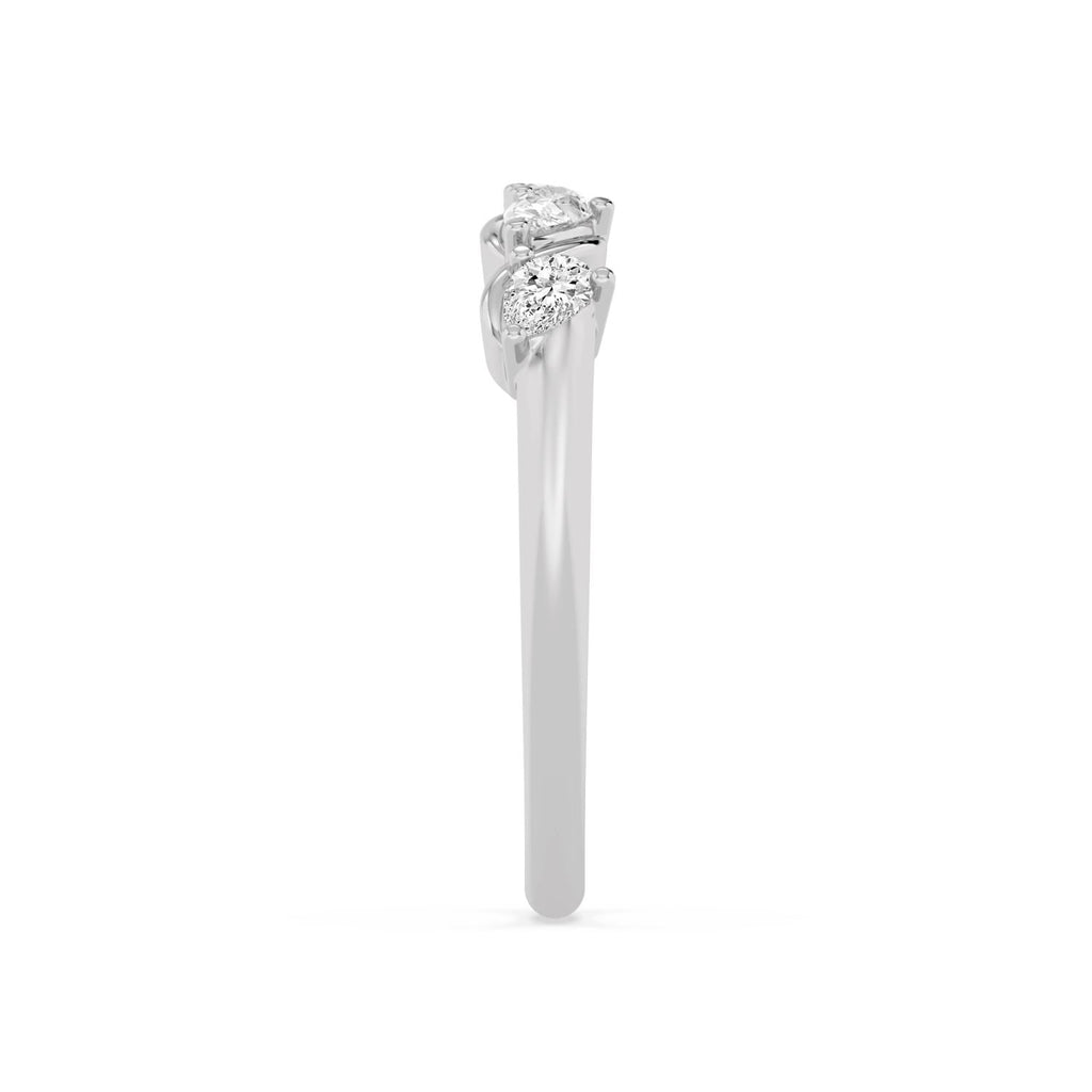 0.40ct Pear Lab Diamond Engagement Ring - white gold product image 5