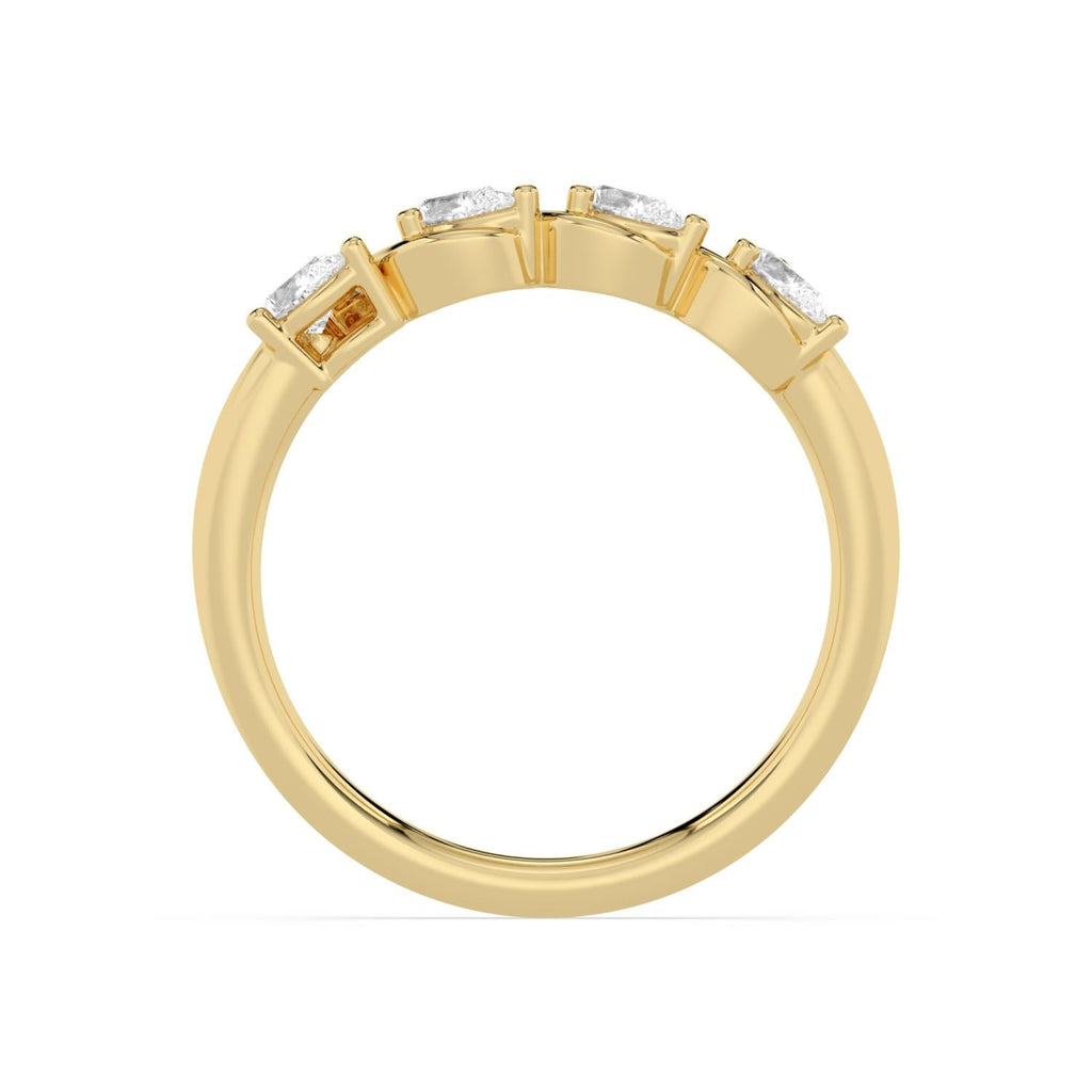 0.40ct Pear Lab Diamond Engagement Ring - yellow gold product image 4