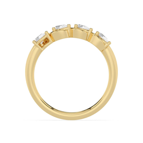 0.40ct Pear Lab Diamond Engagement Ring - yellow gold product image 4