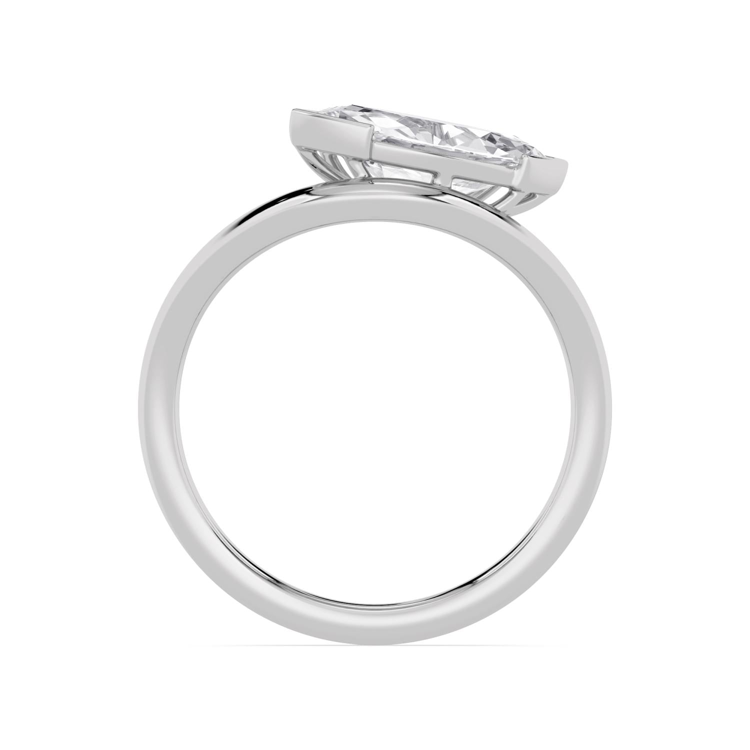 1.50ct Marquise Lab Diamond Ring in 9ct Gold - white gold product image 4