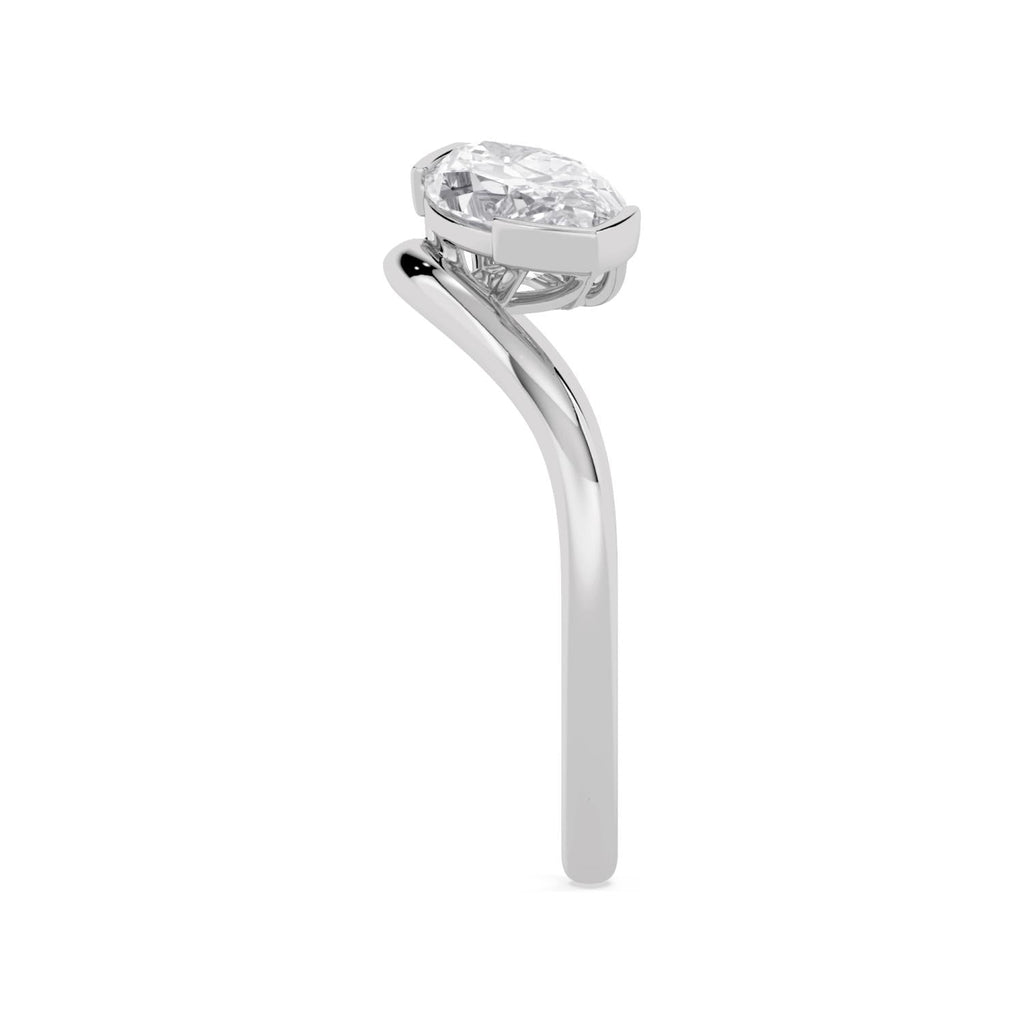 1.50ct Marquise Lab Diamond Ring in 9ct Gold - white gold product image 5