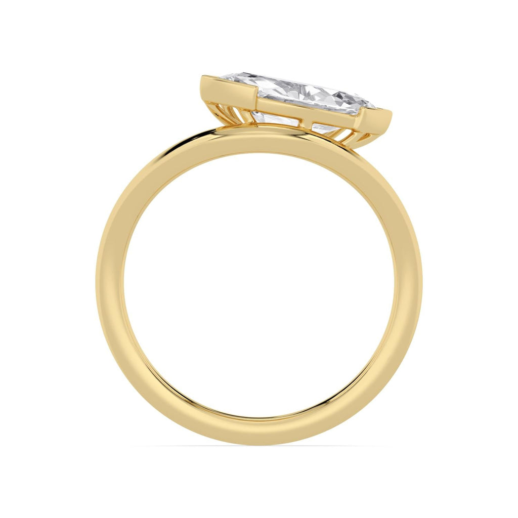 1.50ct Marquise Lab Diamond Ring in 9ct Gold - yellow gold product image 4