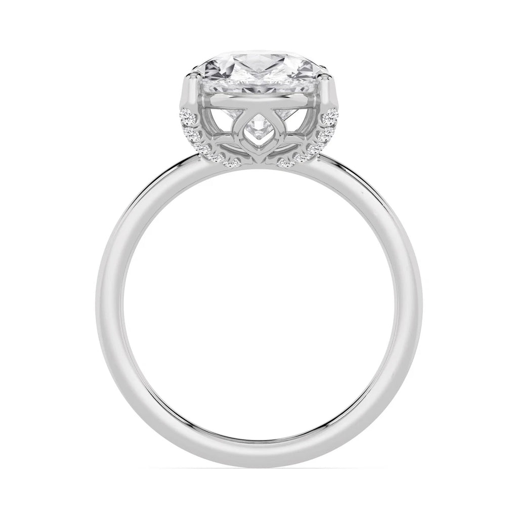 Seraphina Pear Grande Engagement Ring - white gold - detail view - SJR62793PE-W-4