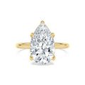 Seraphina Pear Grande Engagement Ring - 14ct yellow gold product-only view 1