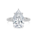 Bianca Pear Grande Engagement Ring - 14ct white gold product-only view 1