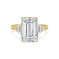 Firenze Emerald Grande Engagement Ring - 14ct yellow gold product-only view 1
