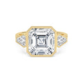 Milana Asscher Grande Engagement Ring - 14ct yellow gold product-only view 1