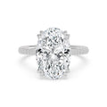 Portofino Oval Grande Engagement Ring - 10ct white gold product-only view 1