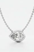 1.05 Pear Necklace White gold