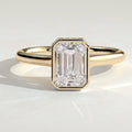 3.00 Emerald Bezel Ring